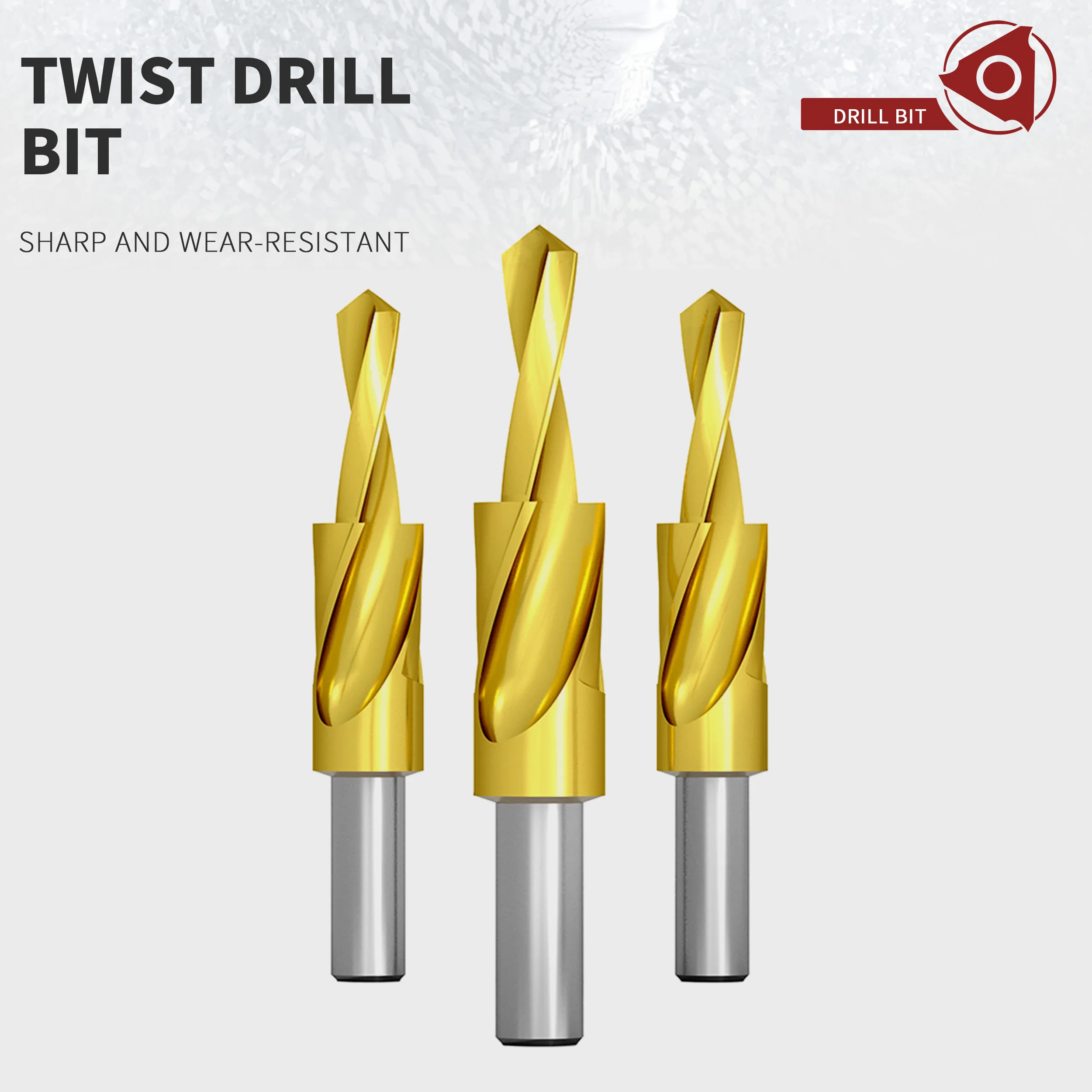 Secondary Step Drill Bit Cobalt Stainless Steel Countersunk Head Screw Drill Twist Drill Step Countersunk Hole Drill Step Drill