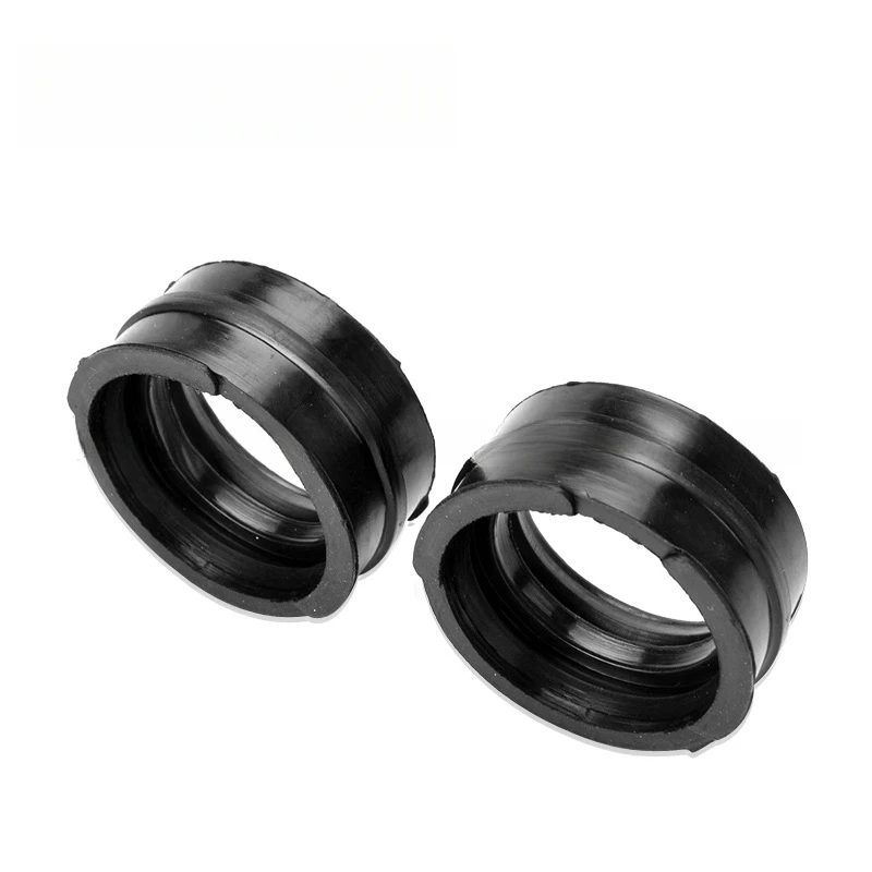 Carburetor Intake Manifold Interface Rubber Joint High-Sealing 2Pcs For Honda Motorcycles Compatible with VT250/VTR250/VTZ250