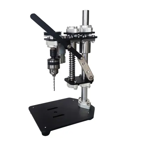 B10 척 벤치 드릴 데스크탑 미니 휴대용 드릴링 브래킷, 220V 정밀 DIY 가변 속도 드릴링 머신 정밀