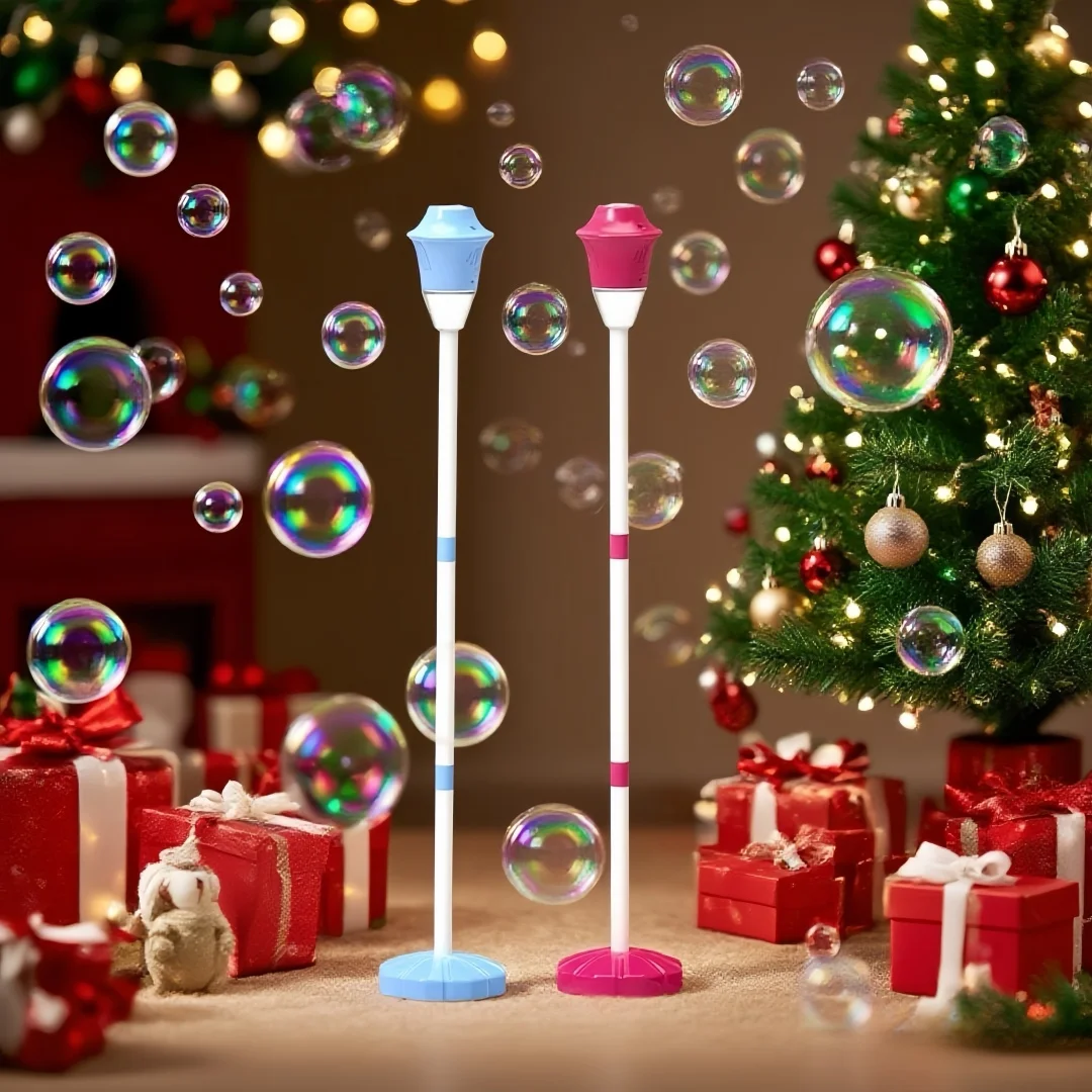 เครื่องทำฟองสบู่คริสต์มาส, แบตเตอรี่แบบชาร์จได้ 500 มิลลิแอมป์ ความสูง 47 นิ้ว เครื่องทำฟองสบู่อัตโนมัติแบบตั้งพื้นสำหรับเด็ก, ใช้กลางแจ้ง