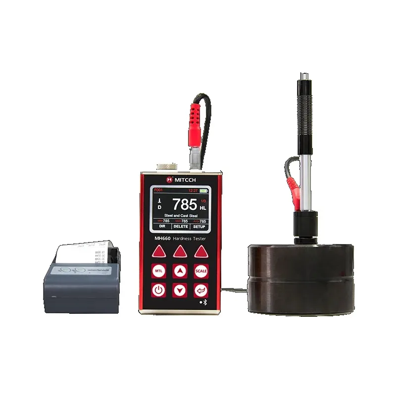 

MH660 Leeb Hardness Tester with Printer Hardness meter Measuring range HLD 170～960 NDT Non Destructive Testing Instrument