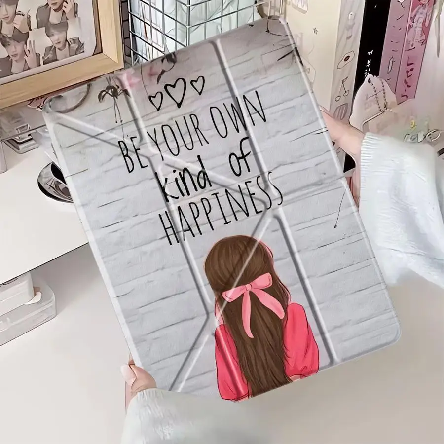 Holder Cover Tablet Case For iPad Air 4 5 M3 M2 M4 11inch Pro 2025 Mini 6 7 Pro 11th 10th 9th 8th 7th 12.9inch Simple Silhouette