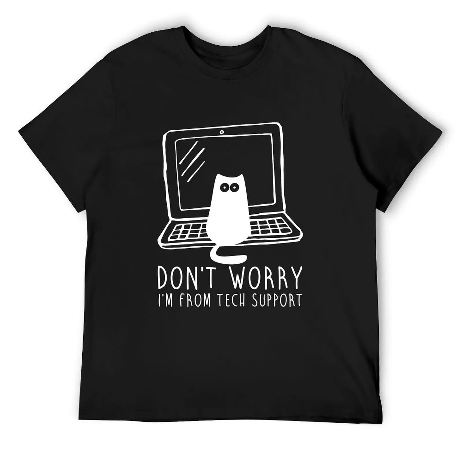 I'm from tech support T-Shirt shirts graphic tees korean fashion heavy weight t shirts for men