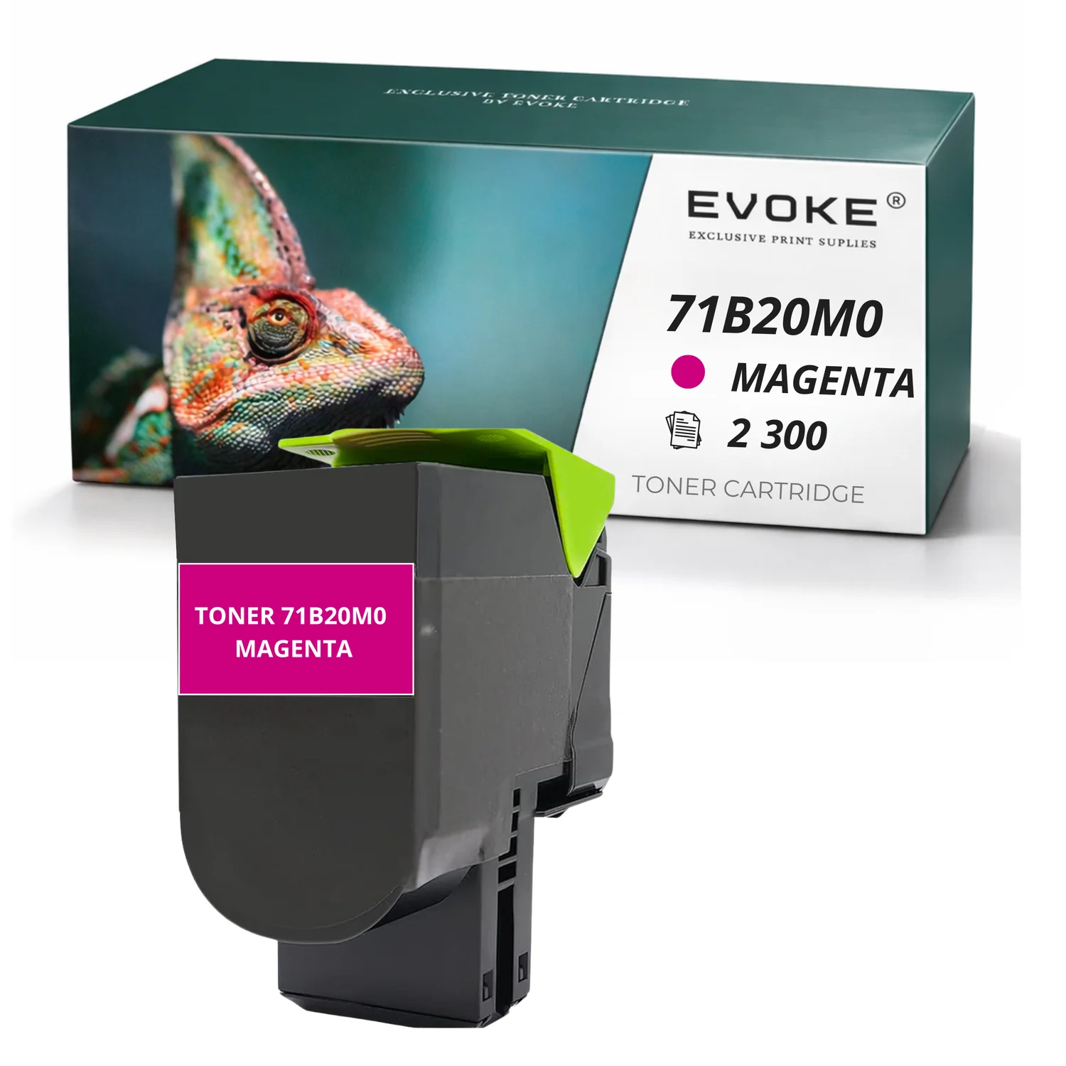 Evoke compatibele toner voor Lexmark Cs317M 71B20M0 Magenta 2300 pagina's Cx317 Cx417 Cx517 Cs317 Cs417