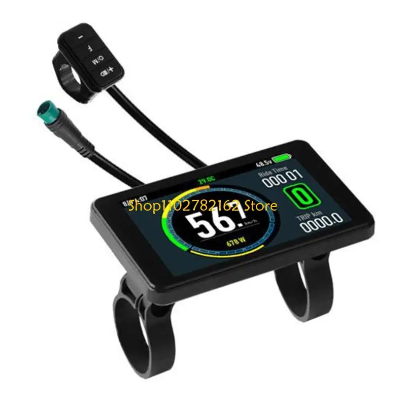 547B Color Electric Bike Meter 24V-72V for Battery Speed and Trip Checks