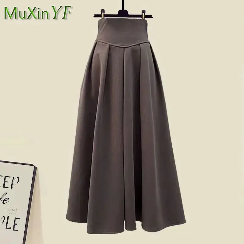 2024 Spring Autumn New in Matching Sets Women\'s Fashion Slim Bow Sweater+High Waist Skirt Two-piece Set Korean Chic Dress Suit