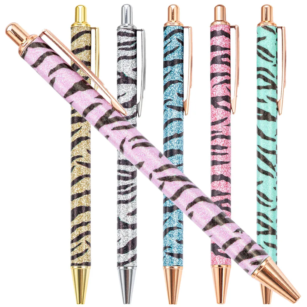 

6pcs Delicate Ballpoint Pens Ergonomic Design Smooth Writing Portable Creative Pen Household Business Supplies Stationery Fine