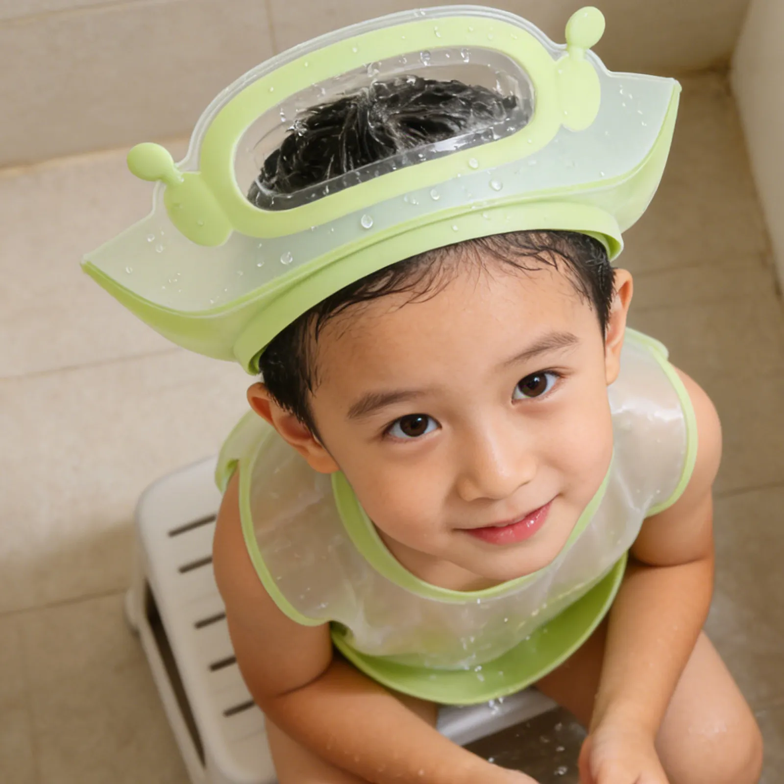 

2Pcs Kids Hair Washing Cap Adjustable Waterproof Baby Shower Hat for Eye and Ear Protection Bath Time