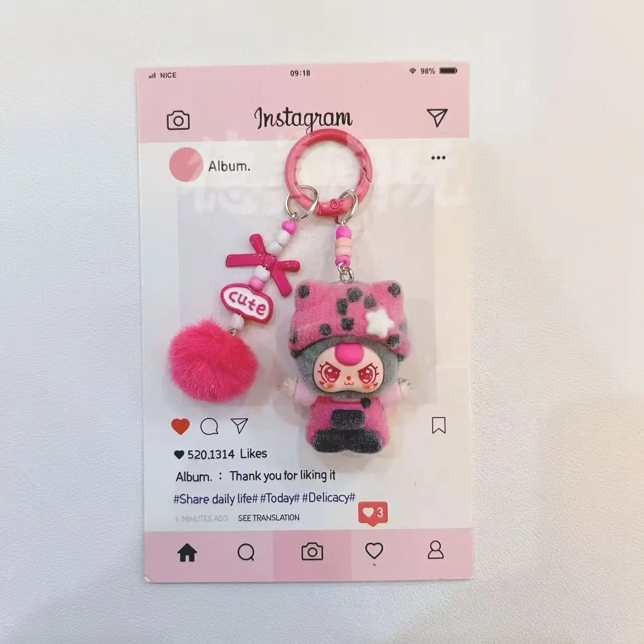 حقيبة قلادة كرتونية للأطفال بعمر ثلاث سنوات بنمط جديد، دمية صغيرة لطيفة، سلسلة مفاتيح للمراهقين، إكسسوار للطلاب، هدية لأفضل صديق