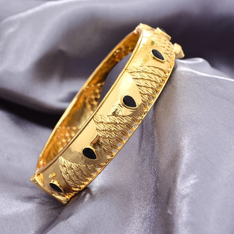 Luxury Indian Dubai Gold Color Bangles For Women Girls Dubai Wedding Bridal Bangles&Bracelet Wedding Bijoux Français Jewellry