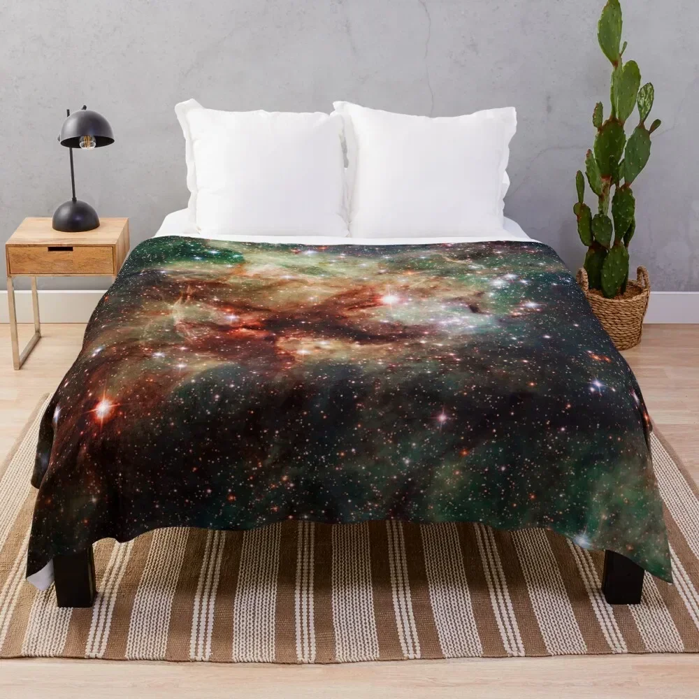 

The Tarantula Nebula Throw Blanket Soft Beds Tourist Custom Blankets