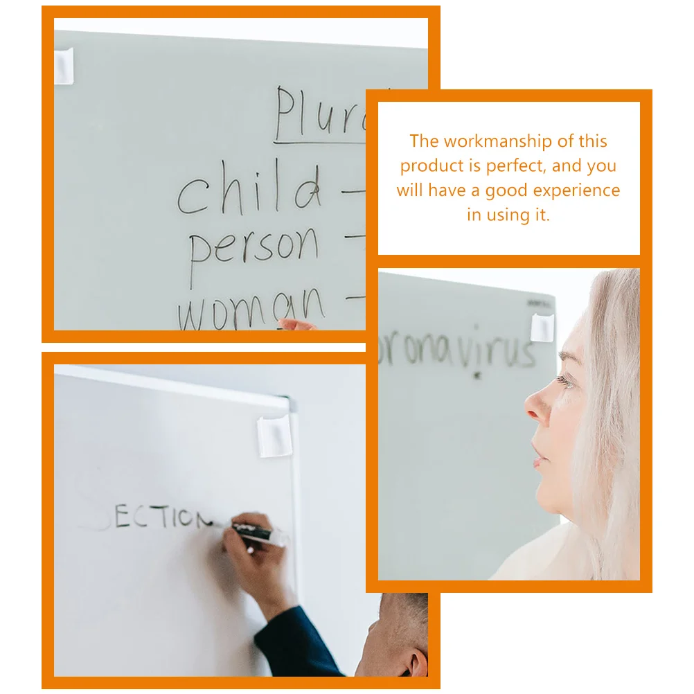 

150Pcs Pen Fixing Buckle Adhesive Pen Holder Clip for Whiteboard Markers Pens Wall Mount Plastic Pencil Holder Clamp for Home