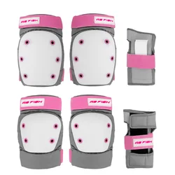 Ginocchiere per equipaggiamento protettivo per Skateboard Set da 6 pezzi pattini a rotelle per pattinaggio da uomo per adulti sport gomito Palm Rwist Protection Women