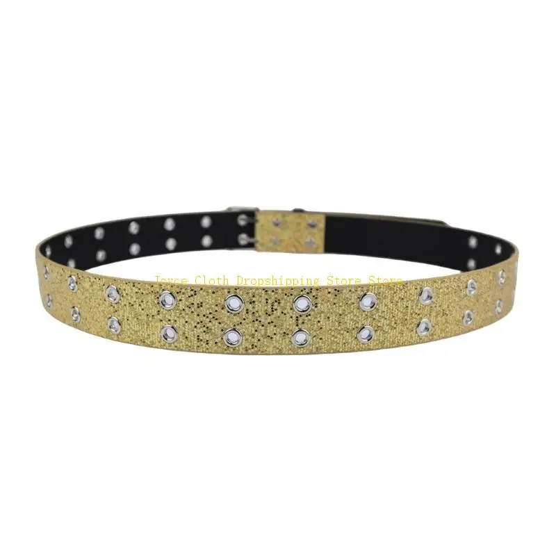 

Blingbling Glitter Waist Belt for American Street Dance Jean Belt Livehouse 10CD