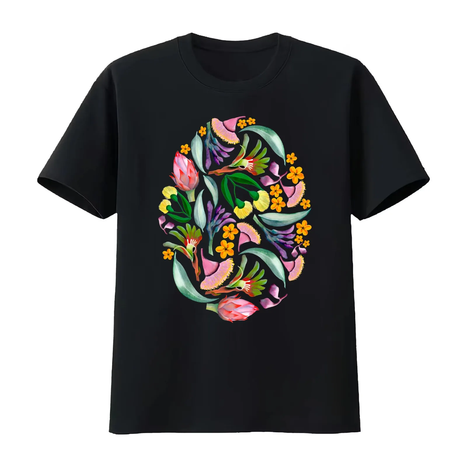 Australiana T-Shirt Summer Casual Cotton Tee Oversized Streetwear Tops Vintage Graphic Print Loose Fit Short Sleeve