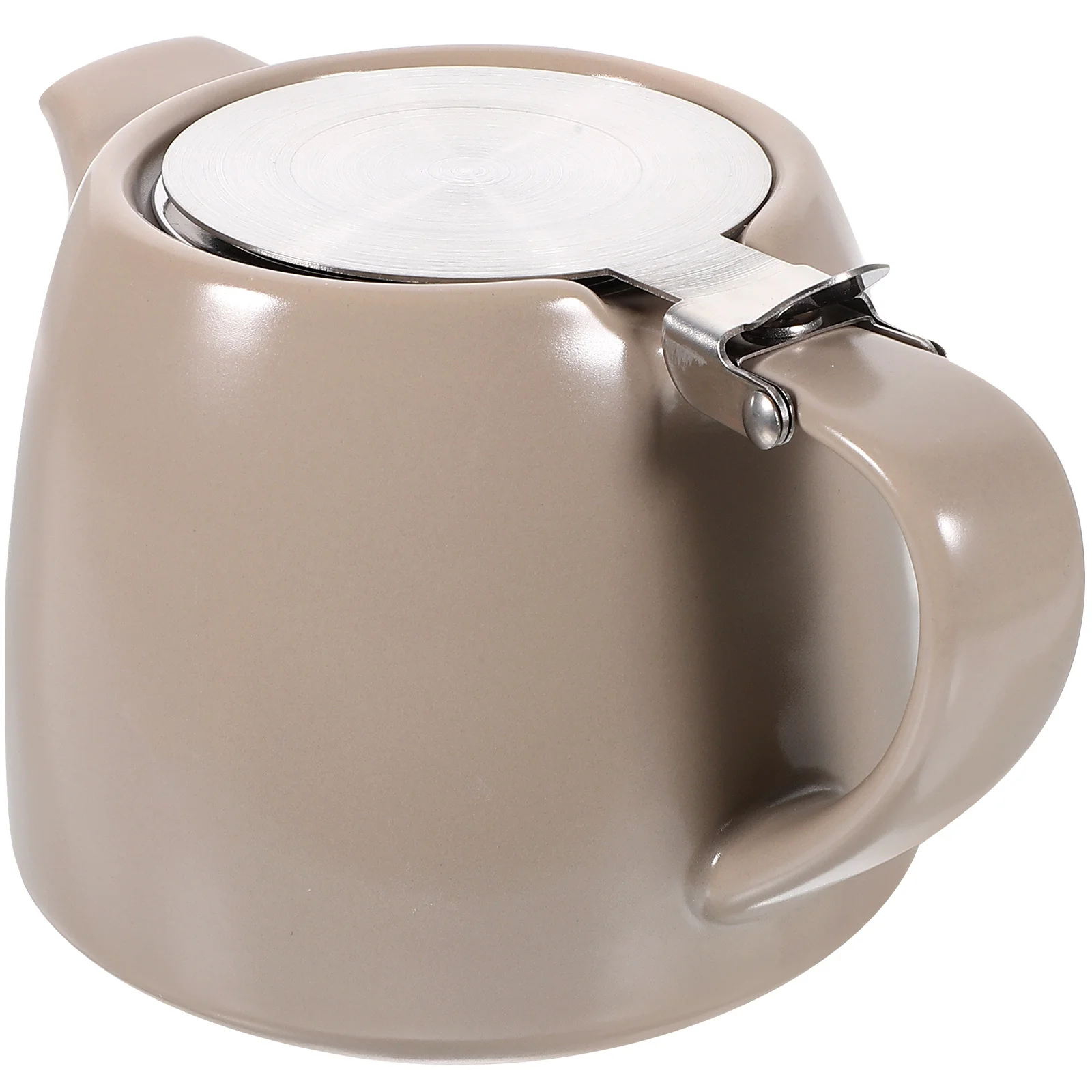 

Керамический ситечко для чайника, заварочный стакан с ручкой из нержавеющей стали, термостойкий для домашнего офиса, путешествий, китайский горшок, чайная посуда