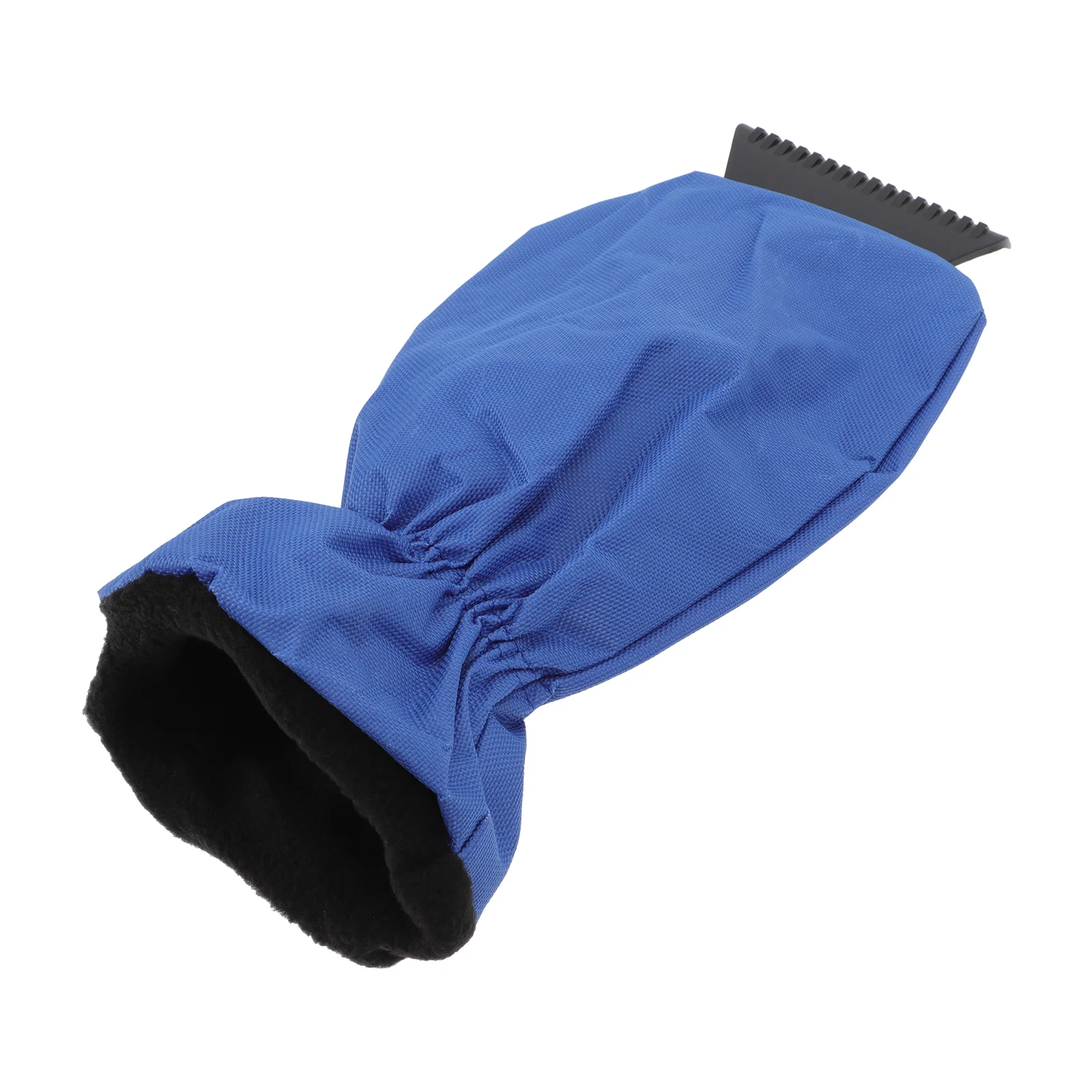 Car Window Snow Removal Tool Handheld Ice Scraper Glove Type Windshield Brush Blue