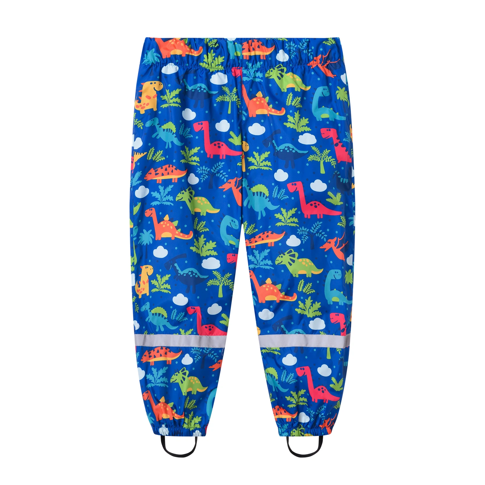 Boys and girls cute printed elastic waist pedal Joker casual pants overalls