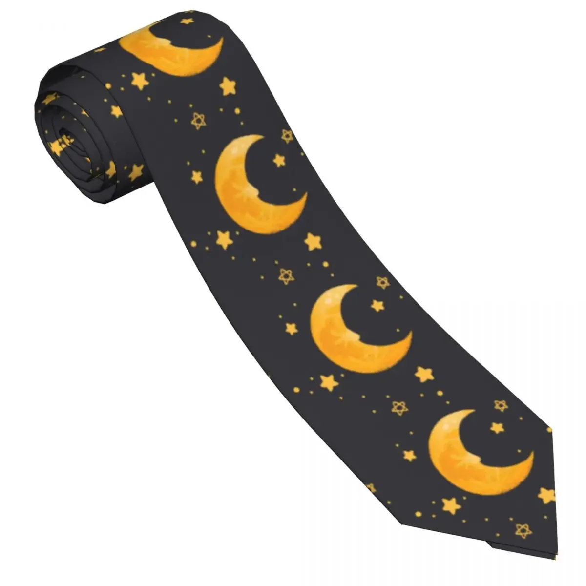 Mens Tie Classic Skinny Moon s Neckties Narrow Collar Slim Casual  Accessories Gift