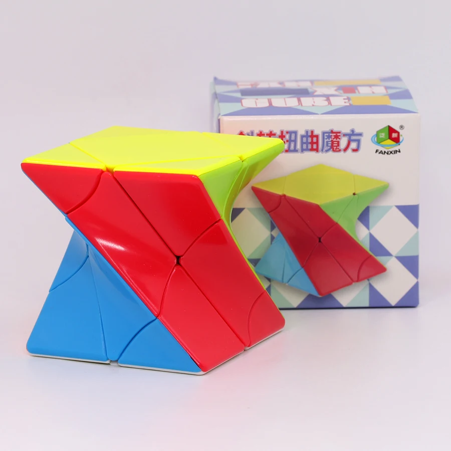 FanXin 3x3 Skew Twist Wholesale Magic Cubes Hexahedron Trihedron 3x3x3 Puzzle Logic Toy Cubo Magicos Brain Teaser Smart Game 큐브