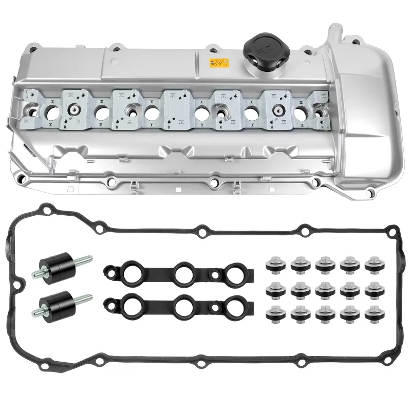 11121432928 Aluminum Valve Cover Cylinder Head Cover Fit For BMW E53 Z3 M52 M54 E36 E46 E39 E38 Engine Aluminium Auto Parts