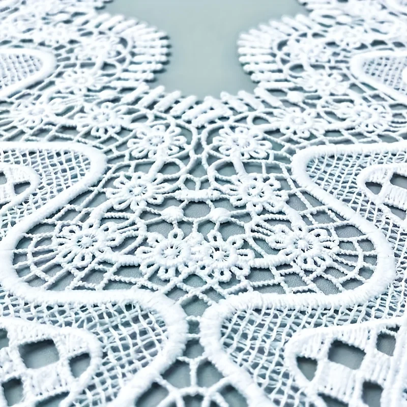 1 pièce Applique en dentelle pour robe, accessoires de décoration pour chemisier et costume, garnitures de couture DIY pour encolure et col, blanc et noir