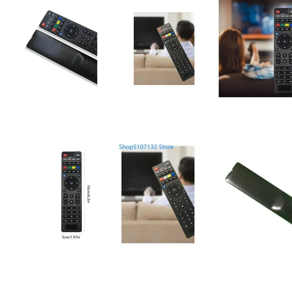 87HD Universally Replacement Remote for Televisions Compact Build Easy Operations Button Wide Compatibility Long Distances