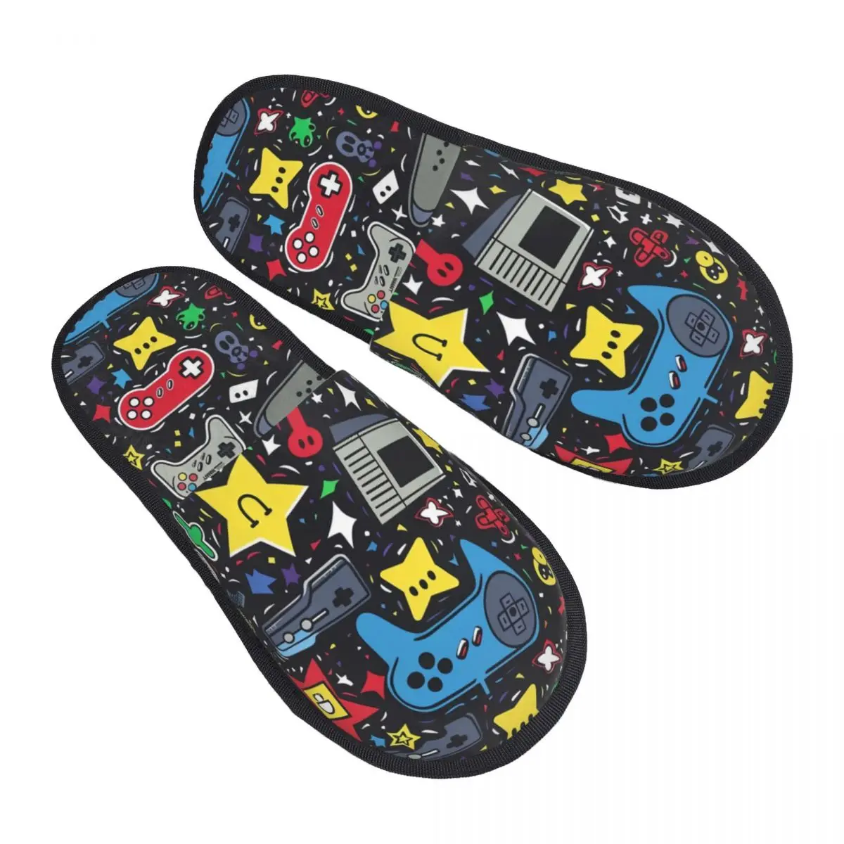 

Пользовательский видеоджойстик, игровой геймер, игровые тапочки из пены с эффектом памяти, женские мягкие теплые домашние тапочки