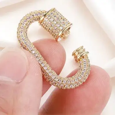 

Necklace Clasp Jewelry Connector Durable Premium DIY Connector for Necklaces Lightweight Compact Long Lasting Colorful