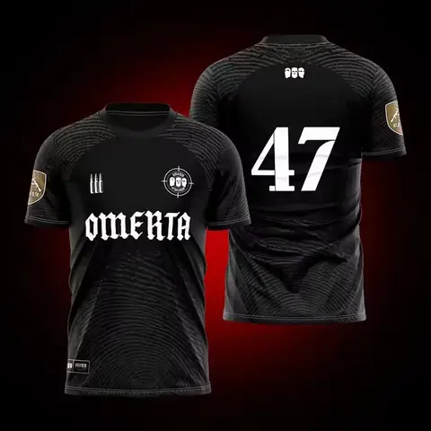 Maillot Omerta 47 권투 팬 여름 3D 인쇄 야외 Sportwear 남성용 통기성 저지 라운드 넥 반팔 티셔츠 옷