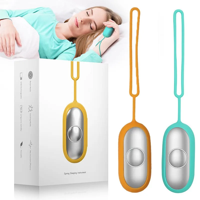 Handgehaltenes Mikrostrom-Schlafhilfegerät mit EMS-Pulsstimulation zur Angstlinderung Schlaflosigkeit Heim- und Reisegebrauch