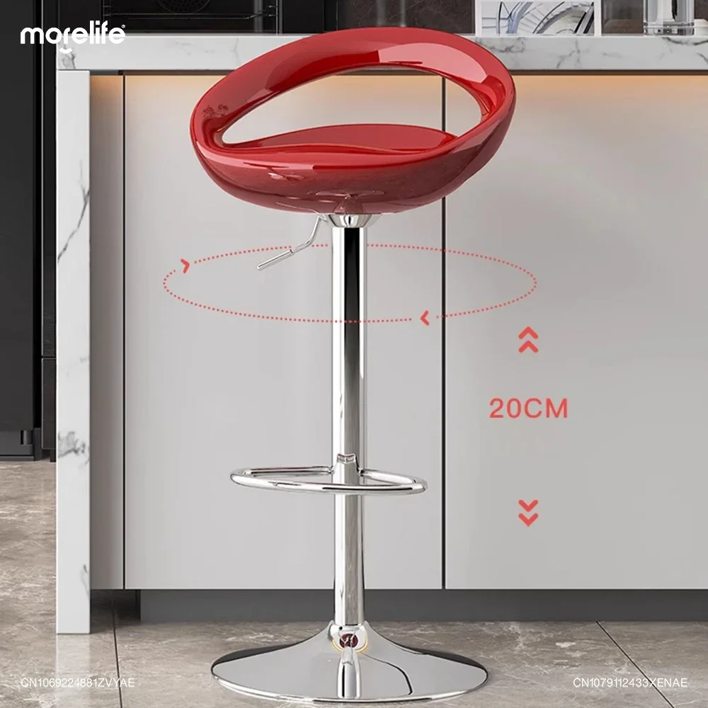 Nordic Bar Chairs Household Kitchen High Legged Stool Light Luxury Creative Modern Minimalism Lifting Coffee Shop Counter Chair