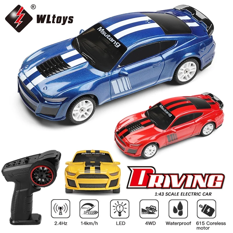

WLtoys 1:43 K4308 2.4G Racing Mini RC Car 14KM/H 4WD Electric High Speed Remote Control Drift Toys for Children Gifts