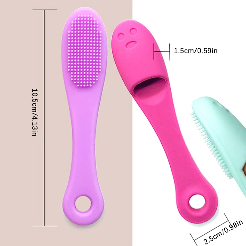 Escova nasal de silicone dupla face para poros faciais, massagem, portátil, cravo, ferramenta de beleza, esfoliação nasal