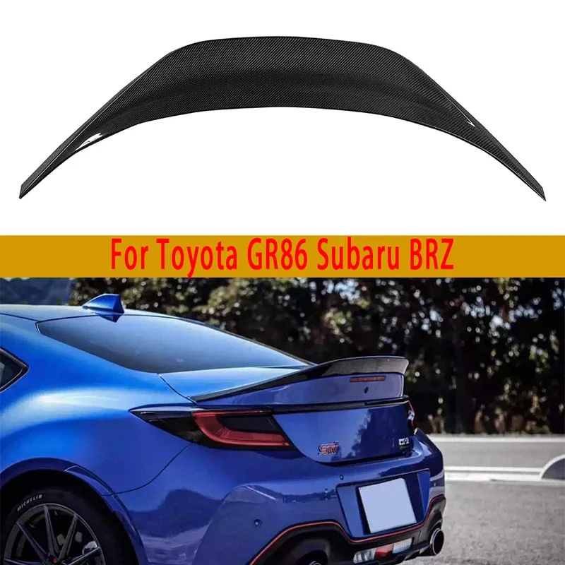 

Для Toyota GR86 Subaru BRZ хвостовые плавники из углеродного волокна, задний спойлер, модернизация крыла автомобиля в стиле утконоса, комплект кузова в стиле TRD