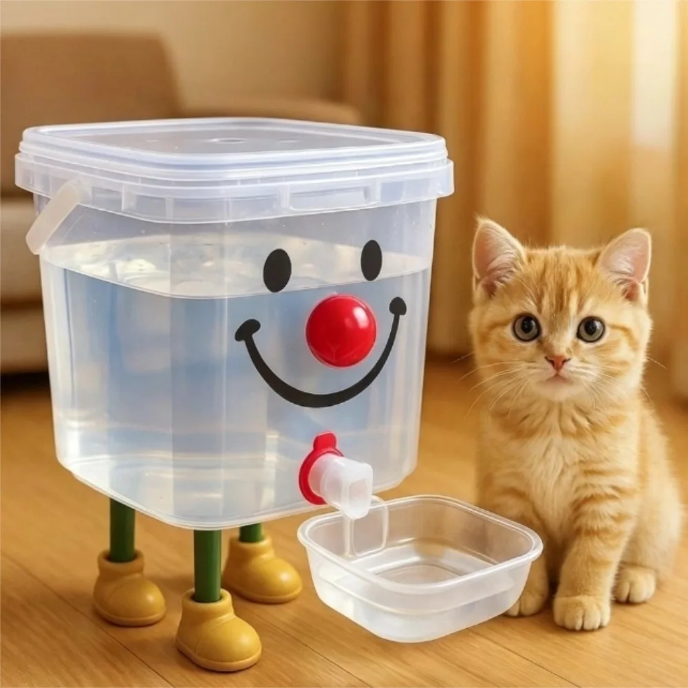 Dispensador automático de agua por gravedad para mascotas, bebedero de gran capacidad para perros y gatos, fuente de agua segura para la salud de las mascotas