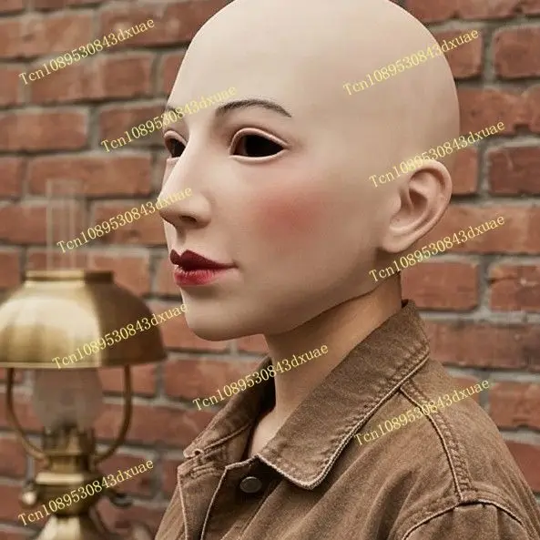 New cosplay full face head-worn beautiful woman mask head cover cosplay
