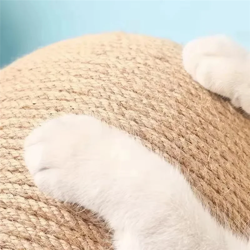 

RALCA-износостойкий когтеточка для кошек, игрушка для домашних животных, вращающаяся шлифовальная лапа, сизалевая доска для когтеточек из цельного дерева