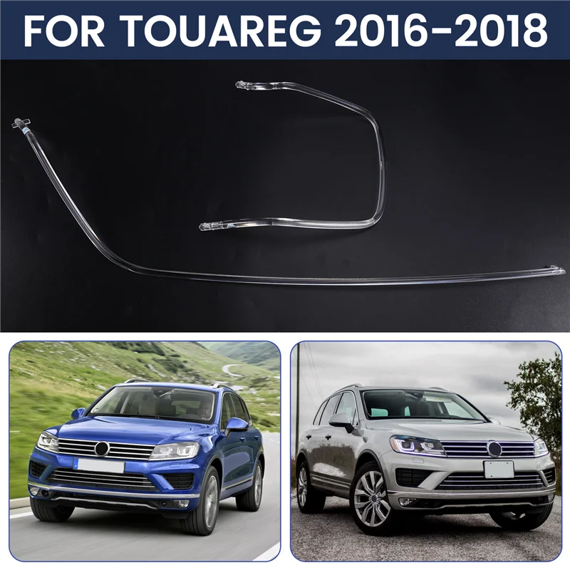 

Световая полоса, автомобильные дневные ходовые фары для VW Touareg 2016-2018, аксессуары для фар
