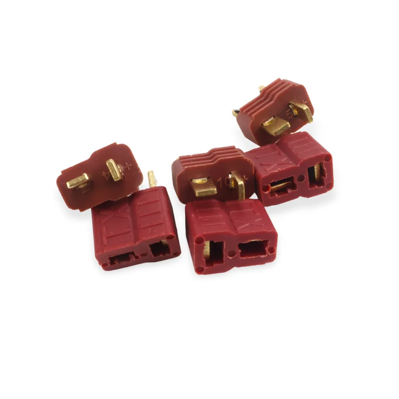 20 piezas conector Deans antideslizante T hembra/macho para batería Lipo RC ESC baja resistencia antisalpicaduras helicóptero coche DIY
