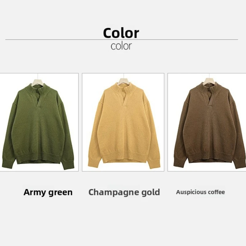 سترة صوف عالية الجودة للرجال 2026 بلوفر شتوي للخريف #6