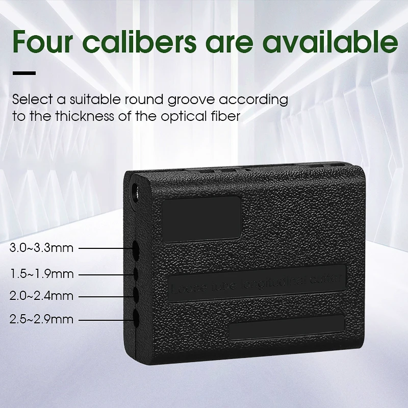 Open Cover Type 1.5-3.3mm Longitudinal Fiber Optic Beam Pipe Opener Loose Tube Cable Opener Peeler Sunroof Knife Fiber Slitter
