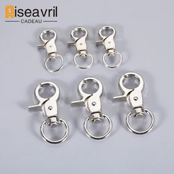 60mm Metal Snap Hook Trigger Lobster Clasps Extra Thickened Clips Spring Gate Leather Pet Leash Bag Strap Webbing Keychain Hooks