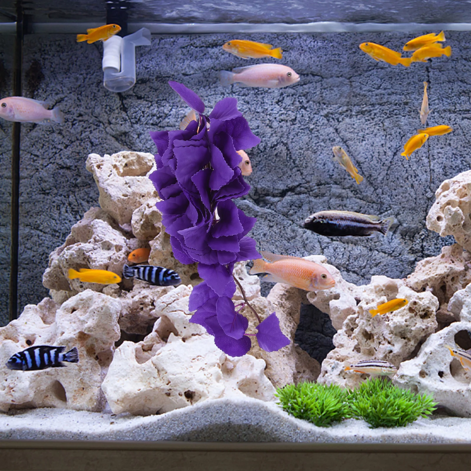 

Hanging Decor For Reptile Terrarium Artificial Plant Ornament Fish Tank Landscape Plant Accessories Simulation Vine