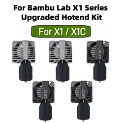 For Bambu lab 3D printer X1 series 0.2mm Stainless 0.4/0.6/0.8mm hardened steel nozzle metal Full hot end Cooling Fan For X1 X1C