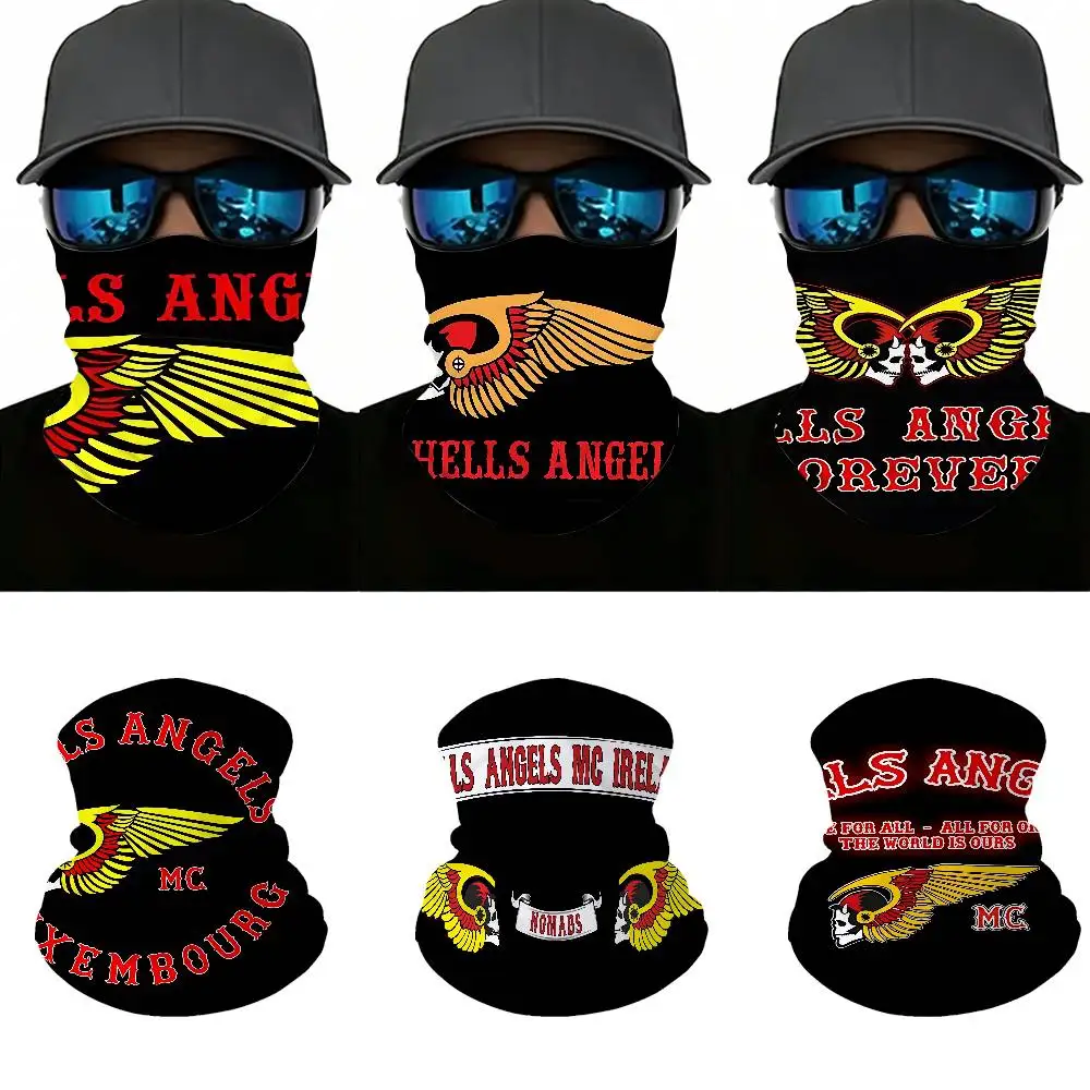 H-Hells A-Angels Warme, winddichte, multifunktionale Gesichtsmaske, atmungsaktiver Nackenschutz für Outdoor-Reisen und Abenteuer.