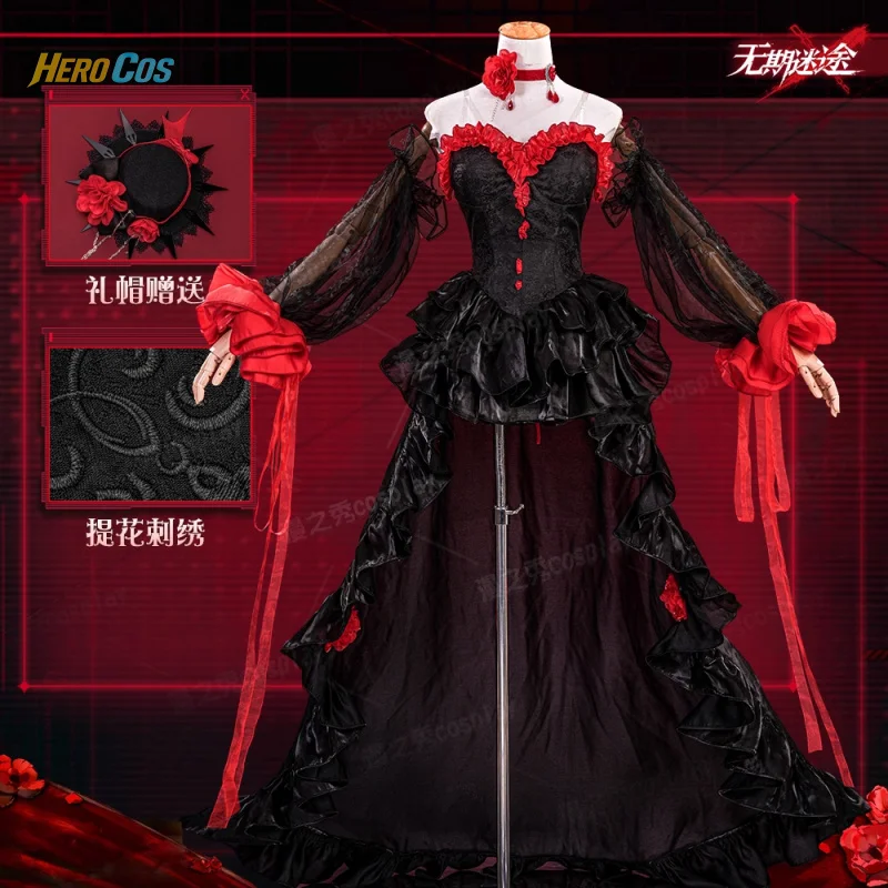 

HERO Cos Path to Nowhere Coquelic Cosplay Costume Lolita red Dress Princess Dress For Hallowmas Christmas Role Play Women