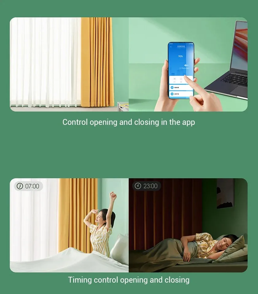 MIJIA Smart Curtain Electric Motor Curtain Companion Smart Remote Control Two-way Opening And Closing Work With Mi home App