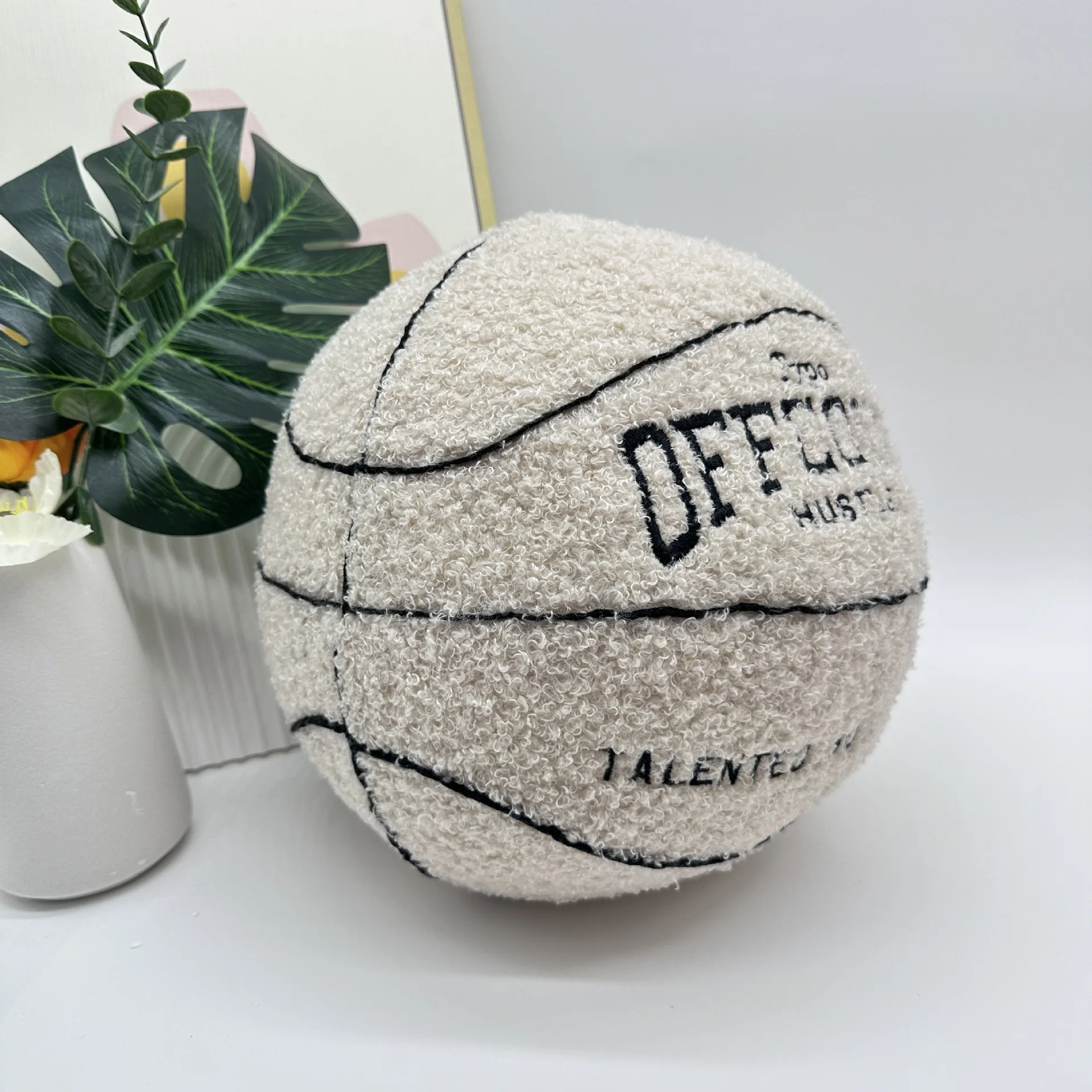 Exclusive Khaki Basketball Plush Toy - Perfect Birthday Gift for Kids and Sports Fans - Unique and Fun Design