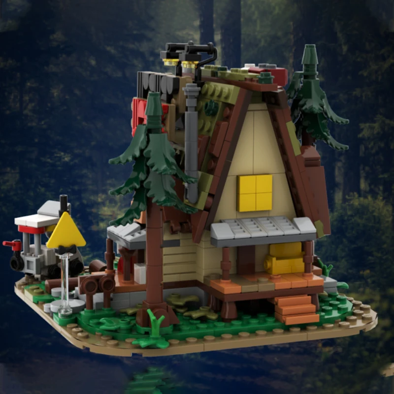 649pcs MOC The Mystery Shack Disnay Model Building Blocks Christmas Gift Birthday Education 3D DIY Brick Craft Display Assemble